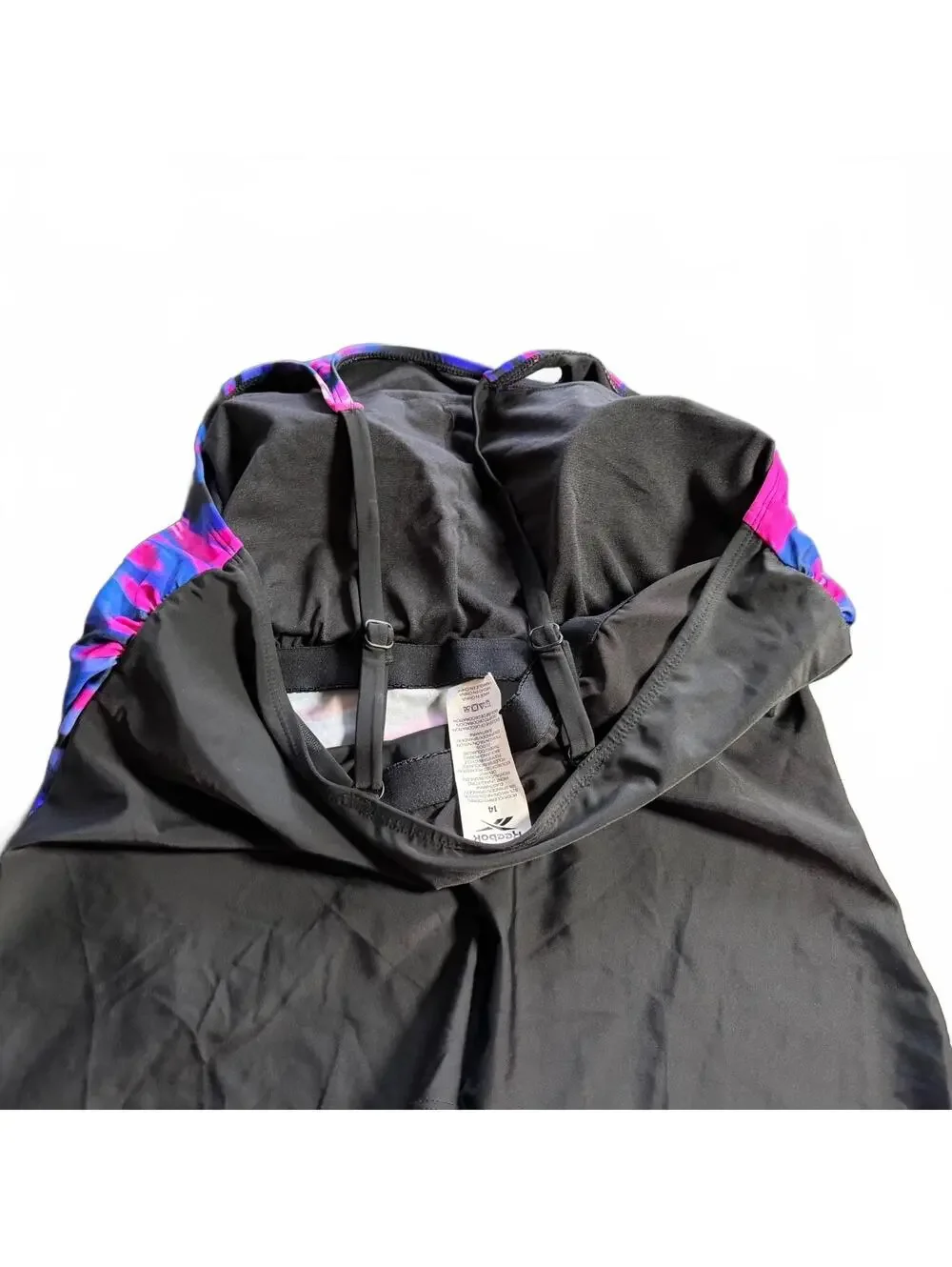 Reebok athletic pull over modest tankini swim top size 14 New